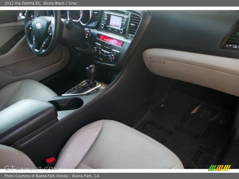 Ebony Black / Gray 2012 Kia Optima EX