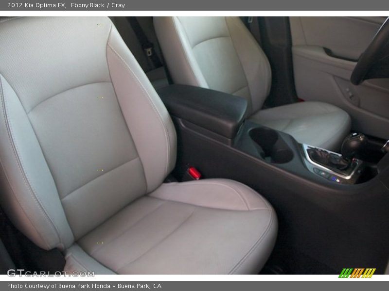 Ebony Black / Gray 2012 Kia Optima EX
