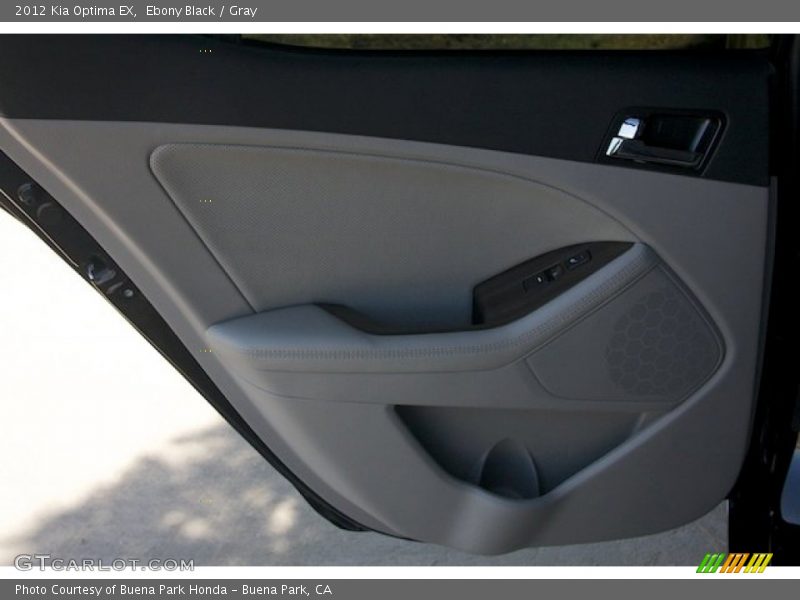 Ebony Black / Gray 2012 Kia Optima EX