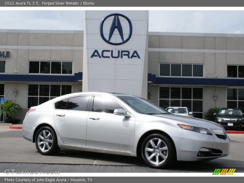 Forged Silver Metallic / Ebony 2012 Acura TL 3.5