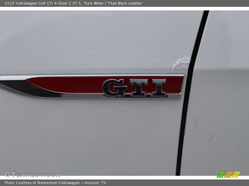 Pure White / Titan Black Leather 2015 Volkswagen Golf GTI 4-Door 2.0T S