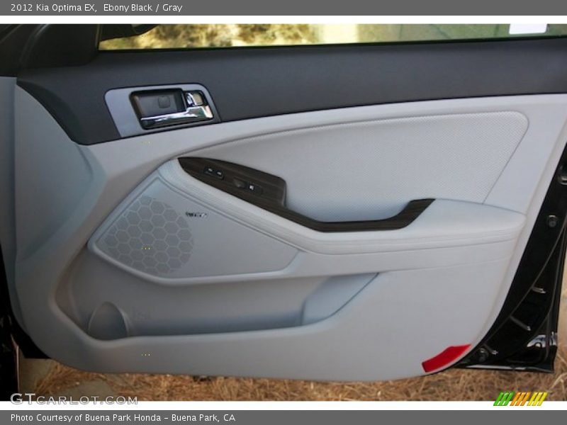 Ebony Black / Gray 2012 Kia Optima EX