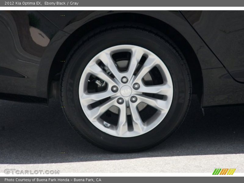 Ebony Black / Gray 2012 Kia Optima EX