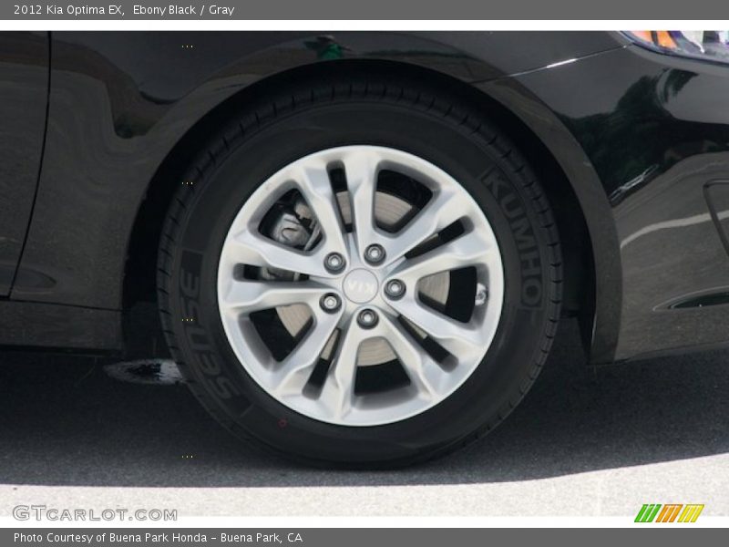 Ebony Black / Gray 2012 Kia Optima EX