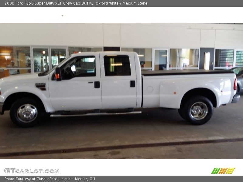 Oxford White / Medium Stone 2008 Ford F350 Super Duty XLT Crew Cab Dually