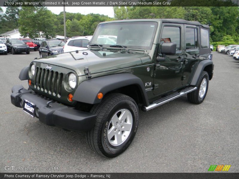 Jeep Green Metallic / Dark Slate Gray/Medium Slate Gray 2009 Jeep Wrangler Unlimited X 4x4