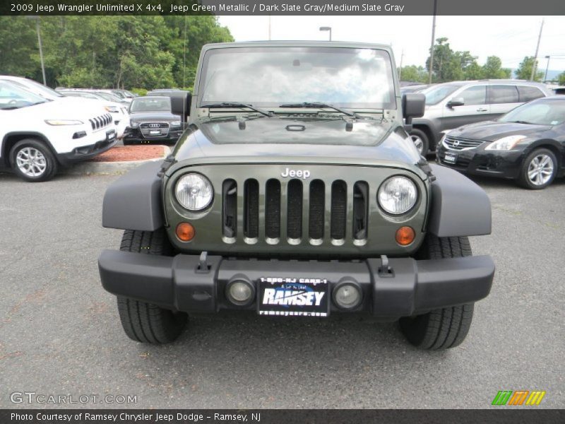 Jeep Green Metallic / Dark Slate Gray/Medium Slate Gray 2009 Jeep Wrangler Unlimited X 4x4