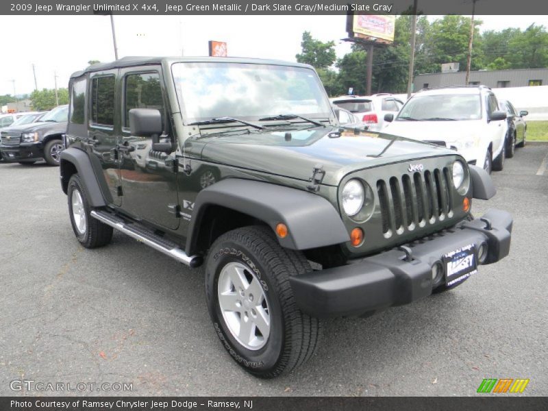 Jeep Green Metallic / Dark Slate Gray/Medium Slate Gray 2009 Jeep Wrangler Unlimited X 4x4