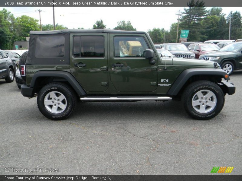 Jeep Green Metallic / Dark Slate Gray/Medium Slate Gray 2009 Jeep Wrangler Unlimited X 4x4