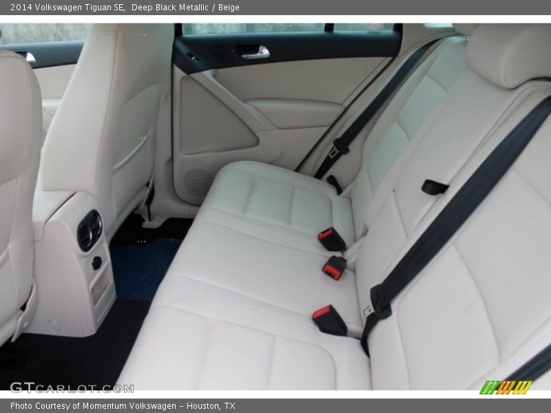 Deep Black Metallic / Beige 2014 Volkswagen Tiguan SE
