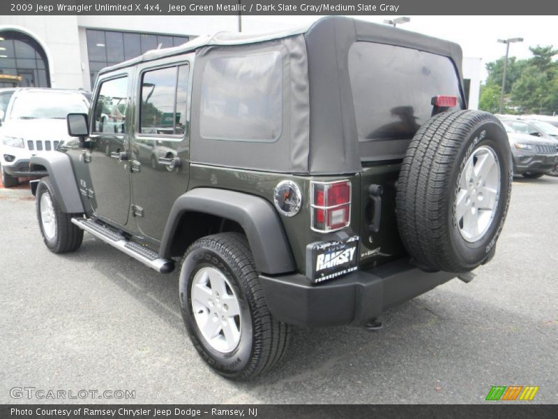 Jeep Green Metallic / Dark Slate Gray/Medium Slate Gray 2009 Jeep Wrangler Unlimited X 4x4