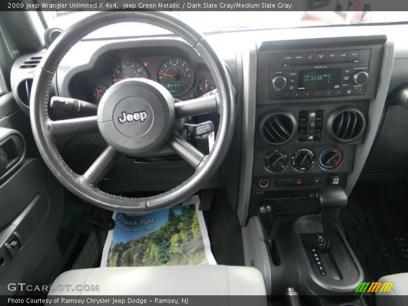 Jeep Green Metallic / Dark Slate Gray/Medium Slate Gray 2009 Jeep Wrangler Unlimited X 4x4