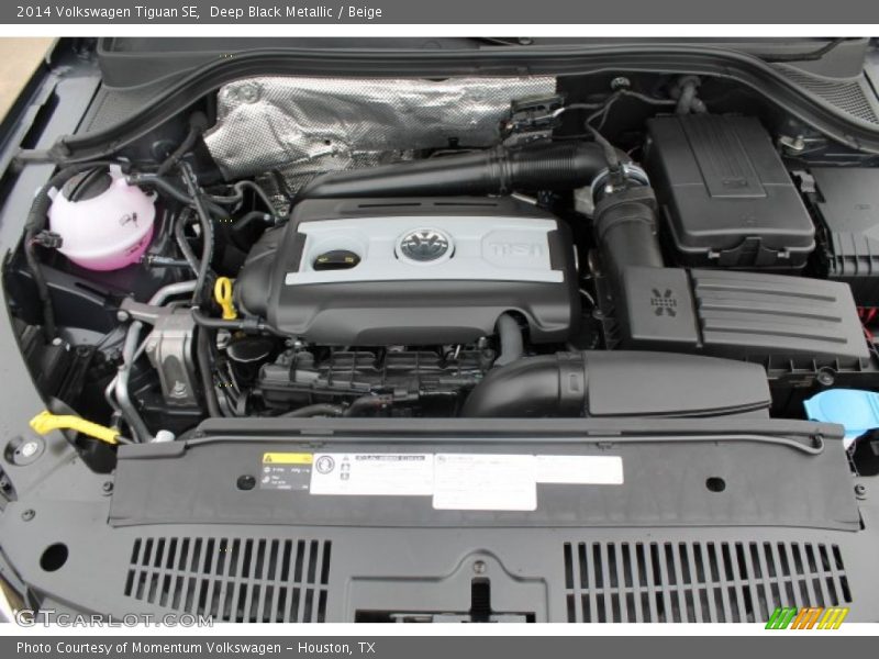 Deep Black Metallic / Beige 2014 Volkswagen Tiguan SE