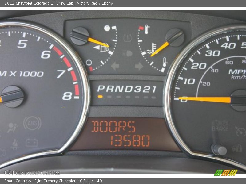 Victory Red / Ebony 2012 Chevrolet Colorado LT Crew Cab