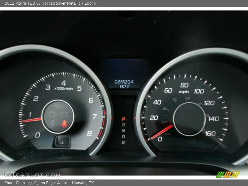 Forged Silver Metallic / Ebony 2012 Acura TL 3.5