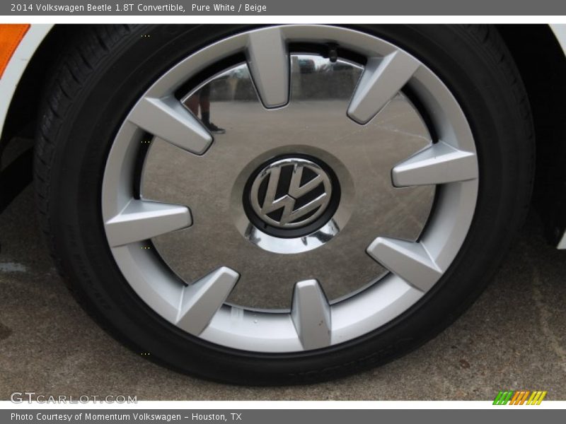 Pure White / Beige 2014 Volkswagen Beetle 1.8T Convertible