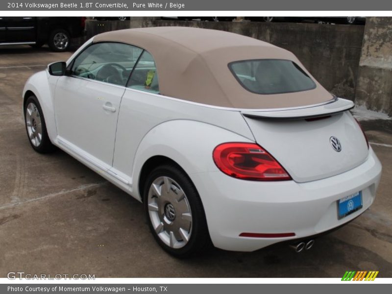 Pure White / Beige 2014 Volkswagen Beetle 1.8T Convertible