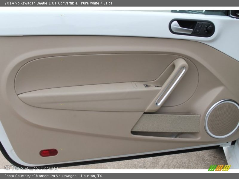 Pure White / Beige 2014 Volkswagen Beetle 1.8T Convertible