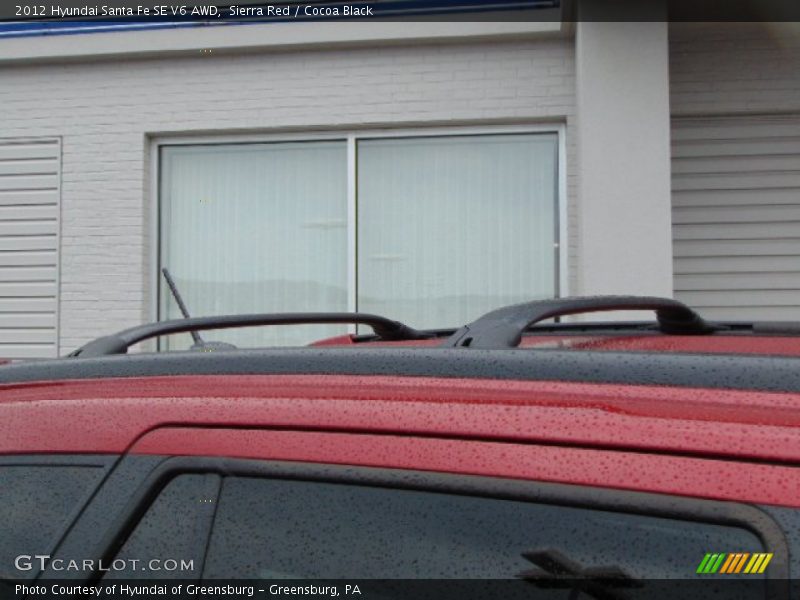 Sierra Red / Cocoa Black 2012 Hyundai Santa Fe SE V6 AWD