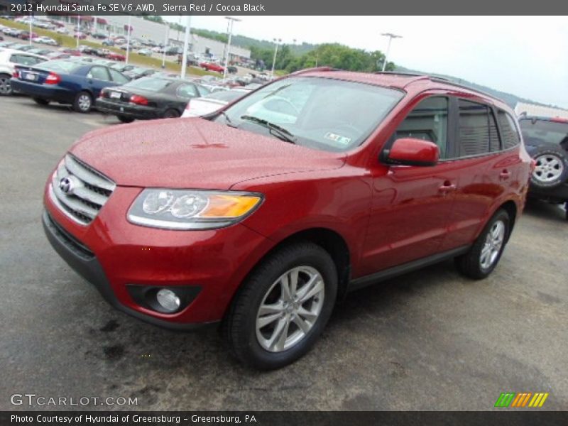 Front 3/4 View of 2012 Santa Fe SE V6 AWD