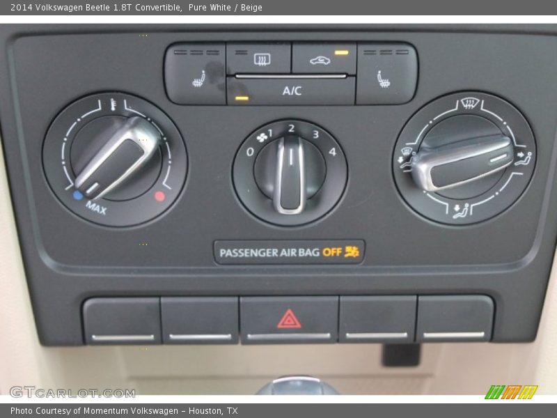 Pure White / Beige 2014 Volkswagen Beetle 1.8T Convertible