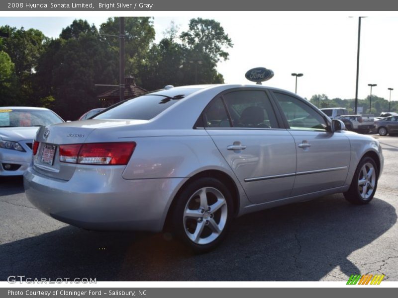 Bright Silver / Gray 2008 Hyundai Sonata Limited