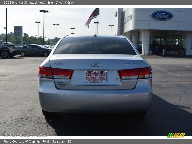 Bright Silver / Gray 2008 Hyundai Sonata Limited