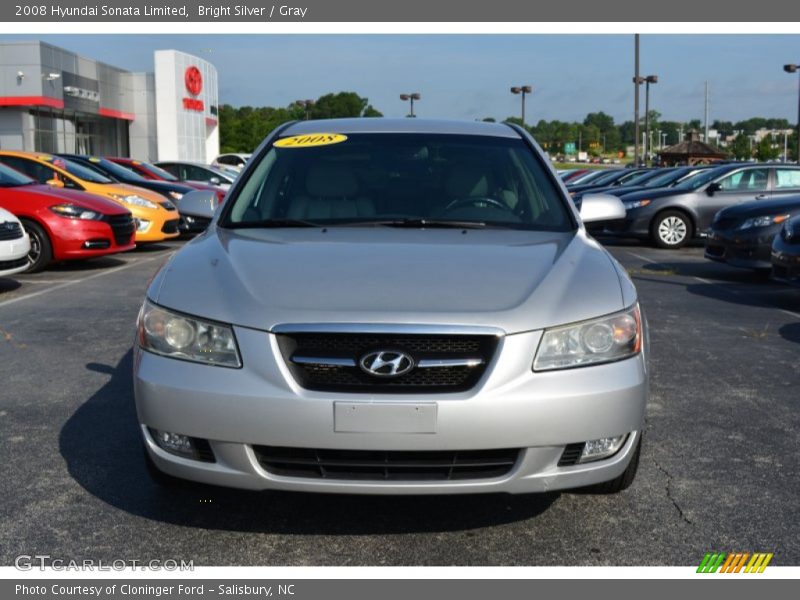 Bright Silver / Gray 2008 Hyundai Sonata Limited