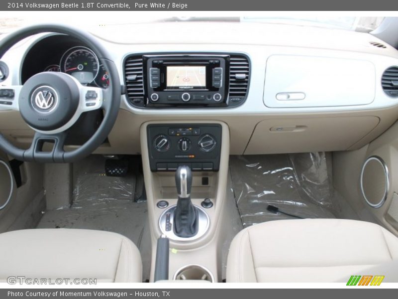 Pure White / Beige 2014 Volkswagen Beetle 1.8T Convertible
