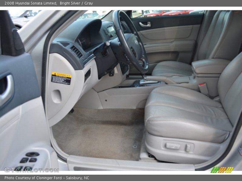 Bright Silver / Gray 2008 Hyundai Sonata Limited
