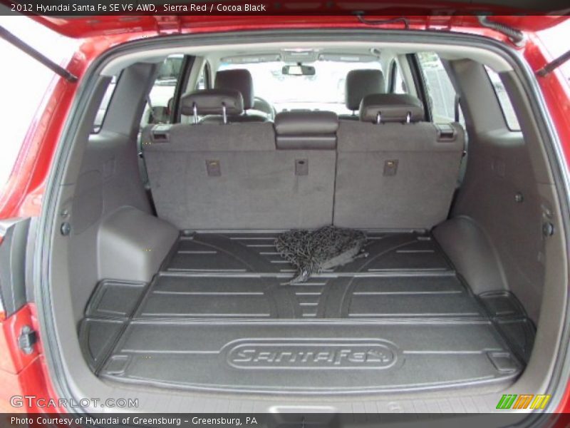  2012 Santa Fe SE V6 AWD Trunk