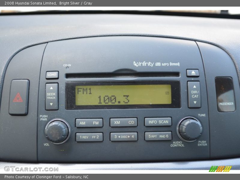 Audio System of 2008 Sonata Limited