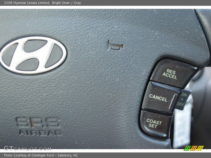 Bright Silver / Gray 2008 Hyundai Sonata Limited