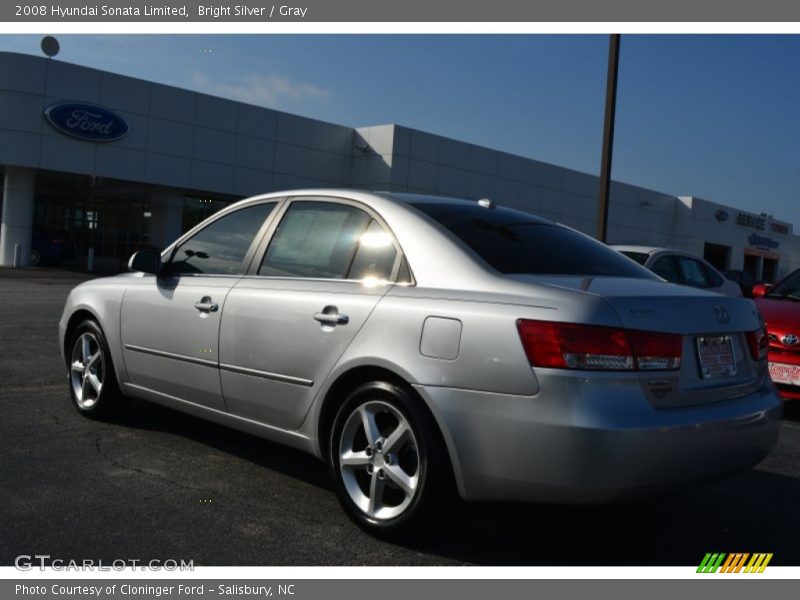 Bright Silver / Gray 2008 Hyundai Sonata Limited