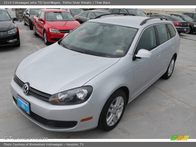 Reflex Silver Metallic / Titan Black 2014 Volkswagen Jetta TDI SportWagen