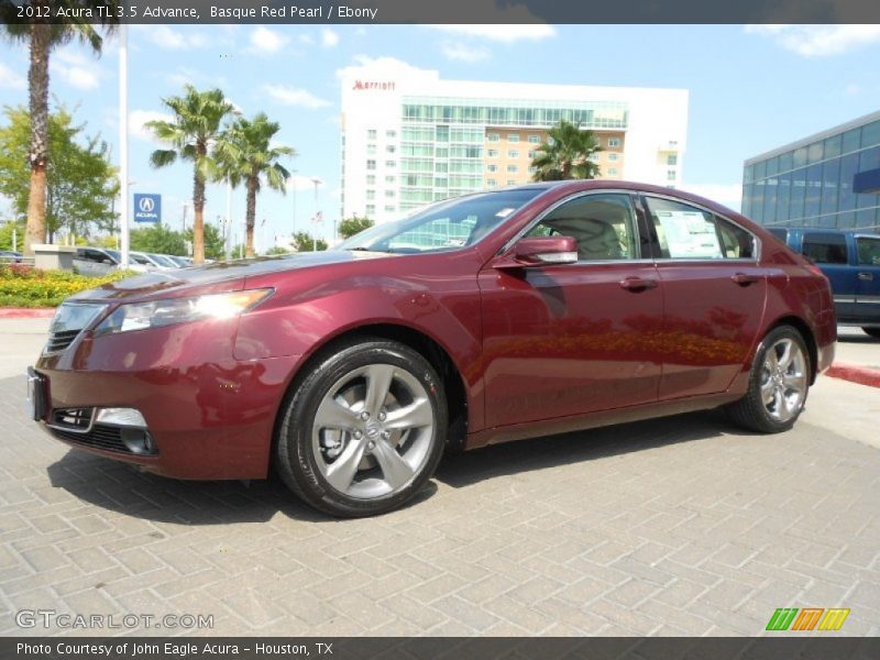 Basque Red Pearl / Ebony 2012 Acura TL 3.5 Advance