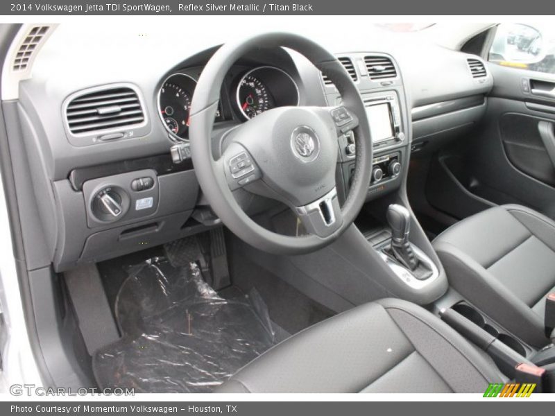 Reflex Silver Metallic / Titan Black 2014 Volkswagen Jetta TDI SportWagen