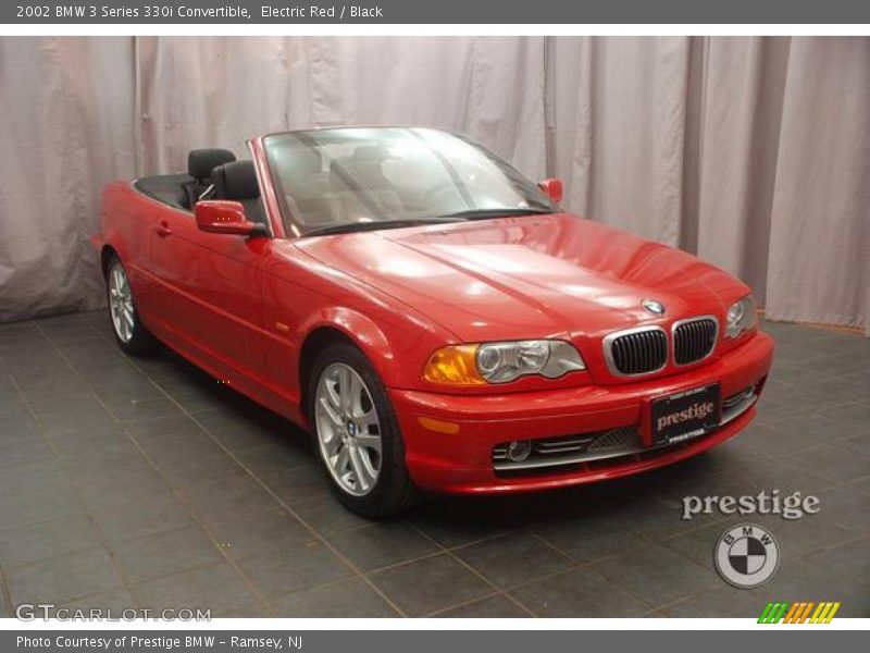 Electric Red / Black 2002 BMW 3 Series 330i Convertible