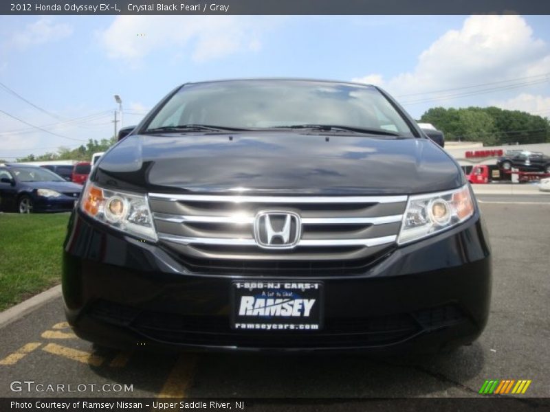 Crystal Black Pearl / Gray 2012 Honda Odyssey EX-L