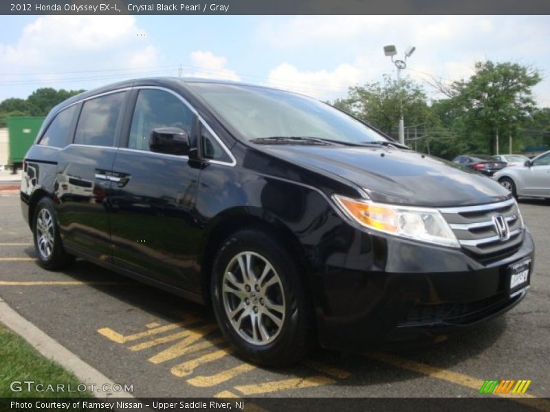 Crystal Black Pearl / Gray 2012 Honda Odyssey EX-L