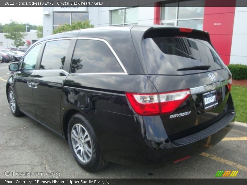 Crystal Black Pearl / Gray 2012 Honda Odyssey EX-L