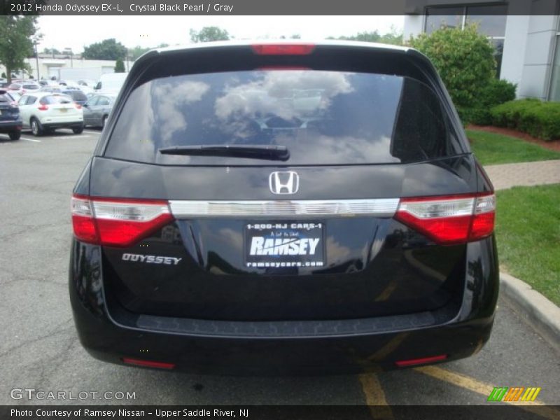 Crystal Black Pearl / Gray 2012 Honda Odyssey EX-L