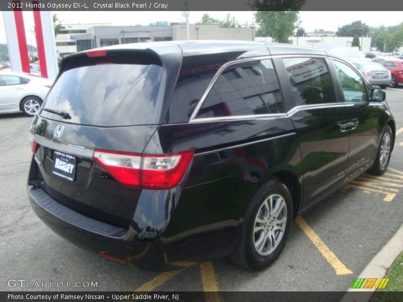Crystal Black Pearl / Gray 2012 Honda Odyssey EX-L