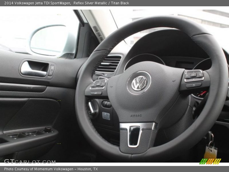 Reflex Silver Metallic / Titan Black 2014 Volkswagen Jetta TDI SportWagen