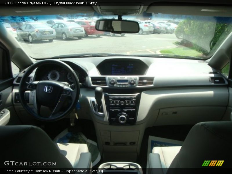 Crystal Black Pearl / Gray 2012 Honda Odyssey EX-L