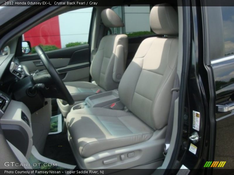 Crystal Black Pearl / Gray 2012 Honda Odyssey EX-L