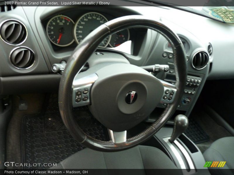 Liquid Silver Metallic / Ebony 2007 Pontiac Grand Prix Sedan