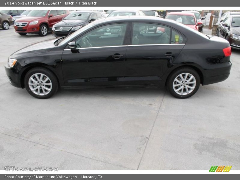 Black / Titan Black 2014 Volkswagen Jetta SE Sedan