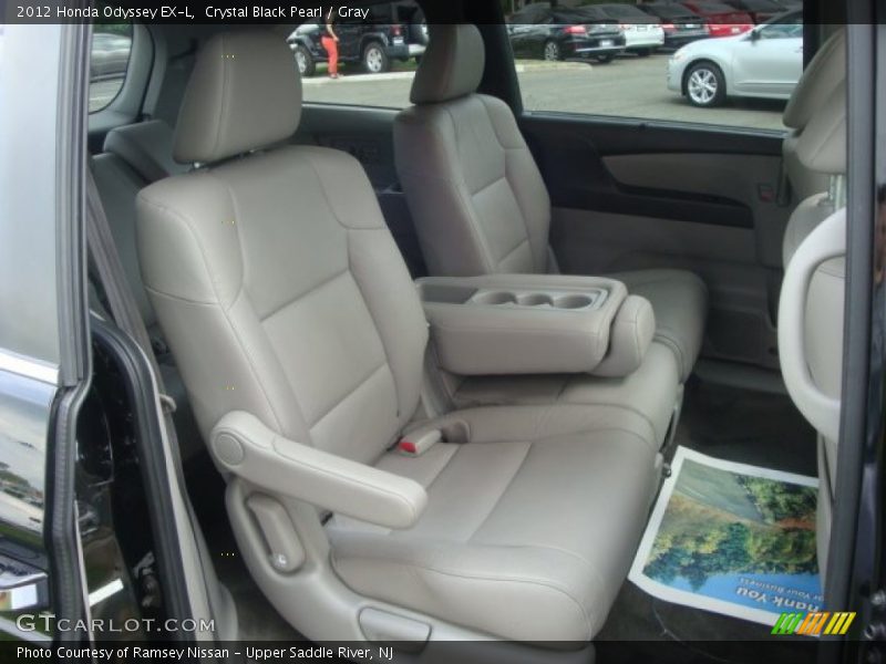 Crystal Black Pearl / Gray 2012 Honda Odyssey EX-L