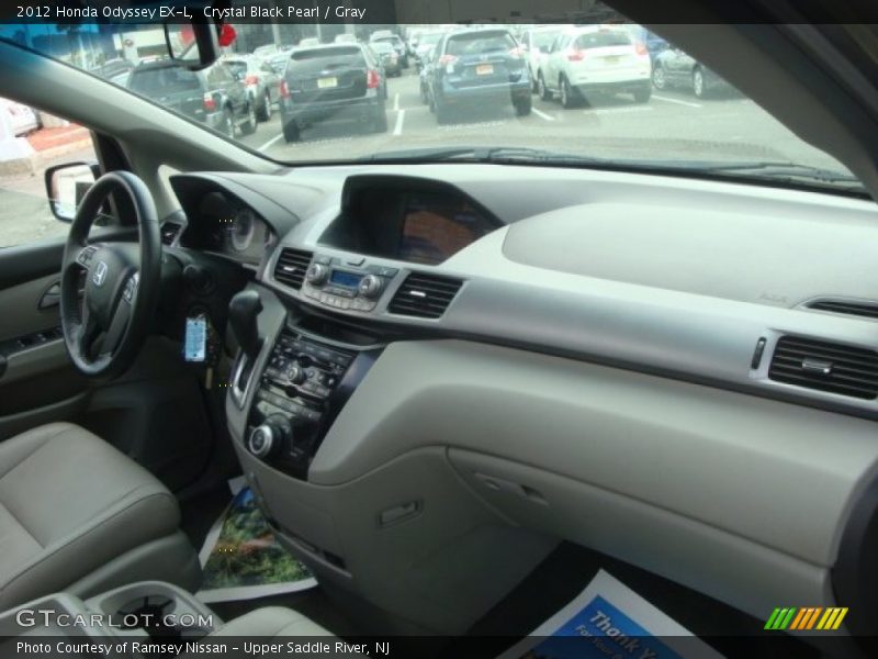 Crystal Black Pearl / Gray 2012 Honda Odyssey EX-L